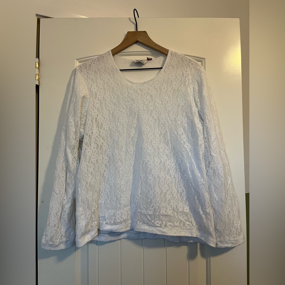 White Lace Women's Blouse